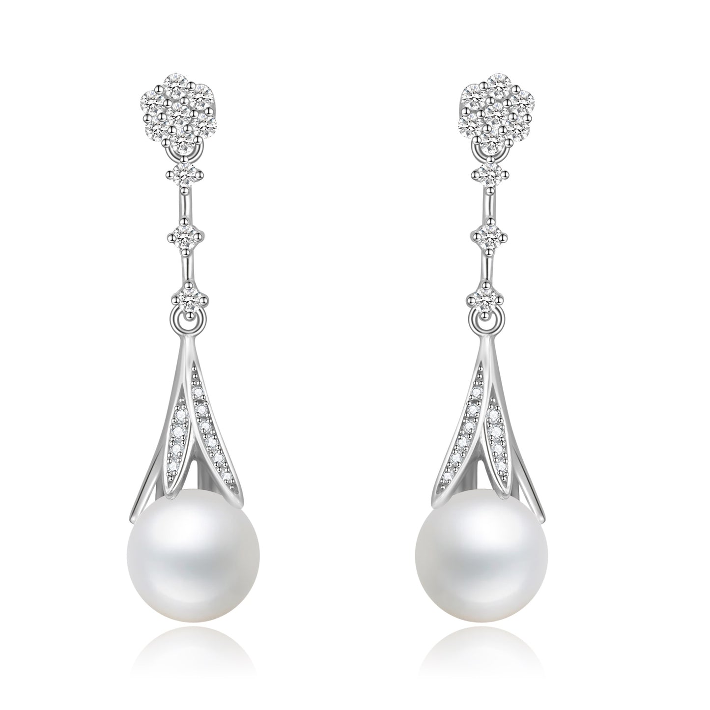 Chloris Earrings - 8mm Pearl Your Way