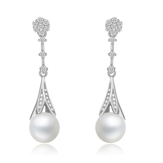 Chloris Earrings - 8mm Pearl Your Way