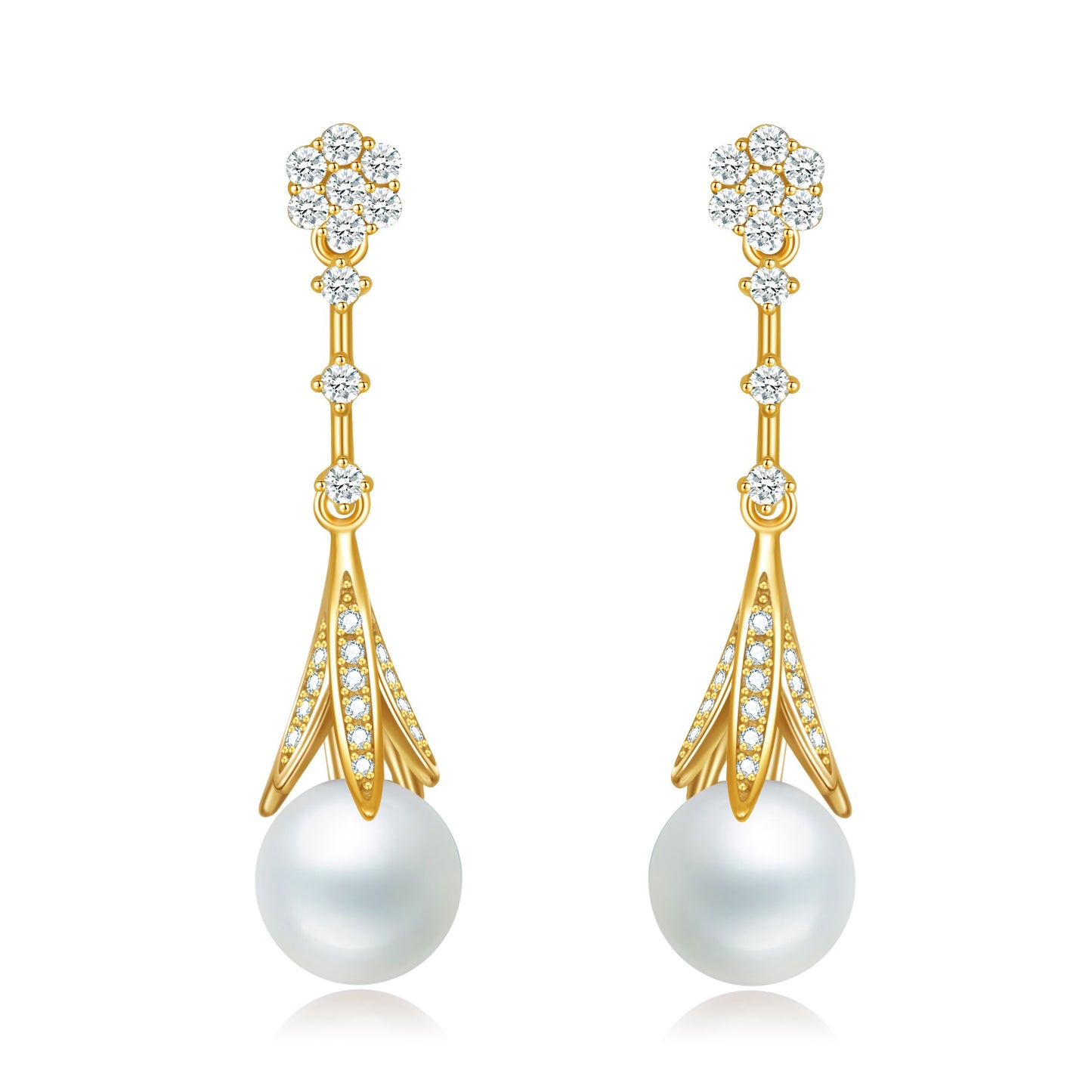 Chloris Earrings - 8mm Pearl Your Way