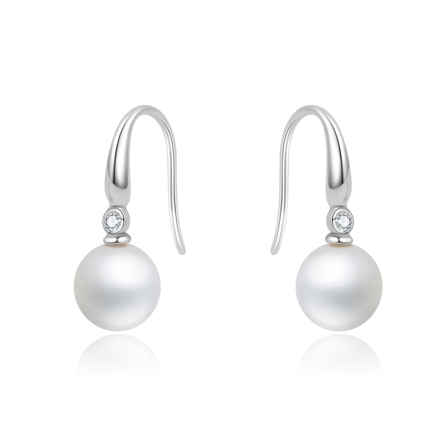 Grace Earrings - 8mm AAA Japanese Akoya Pearls