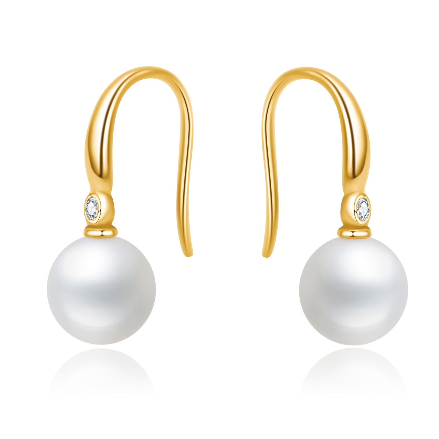 Grace Earrings - 8mm AAA Japanese Akoya Pearls