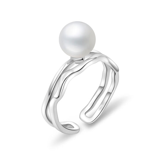 Joan of Arc Ring - 8mm AAAAA Freshwater Pearl Success