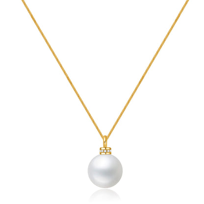 Grace Pendant - 12mm AAAA Edison Pearl