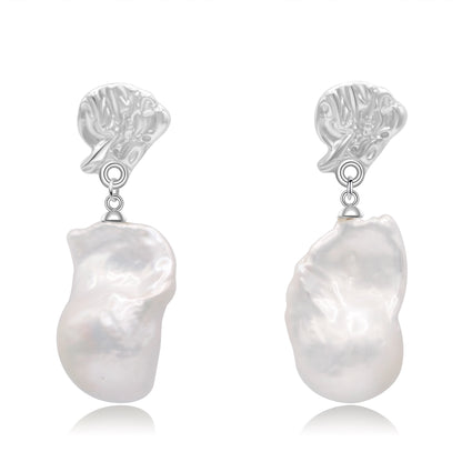 Cleopatra Earrings - 12mm AAA Baroque Pearls