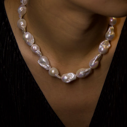 Lorelei Necklace - 12mm AAA Baroque Pearls