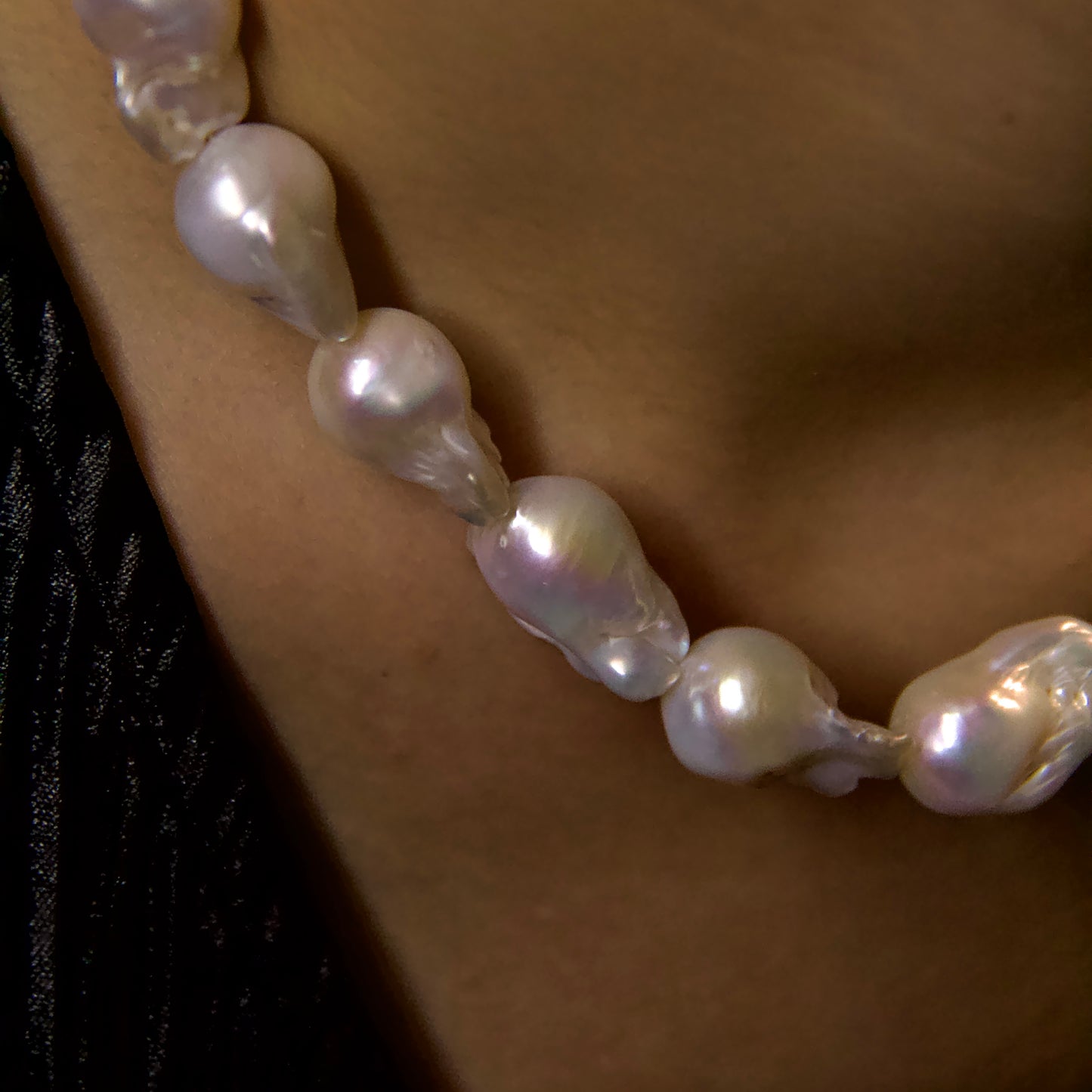 Lorelei Necklace - 12mm AAA Baroque Pearls