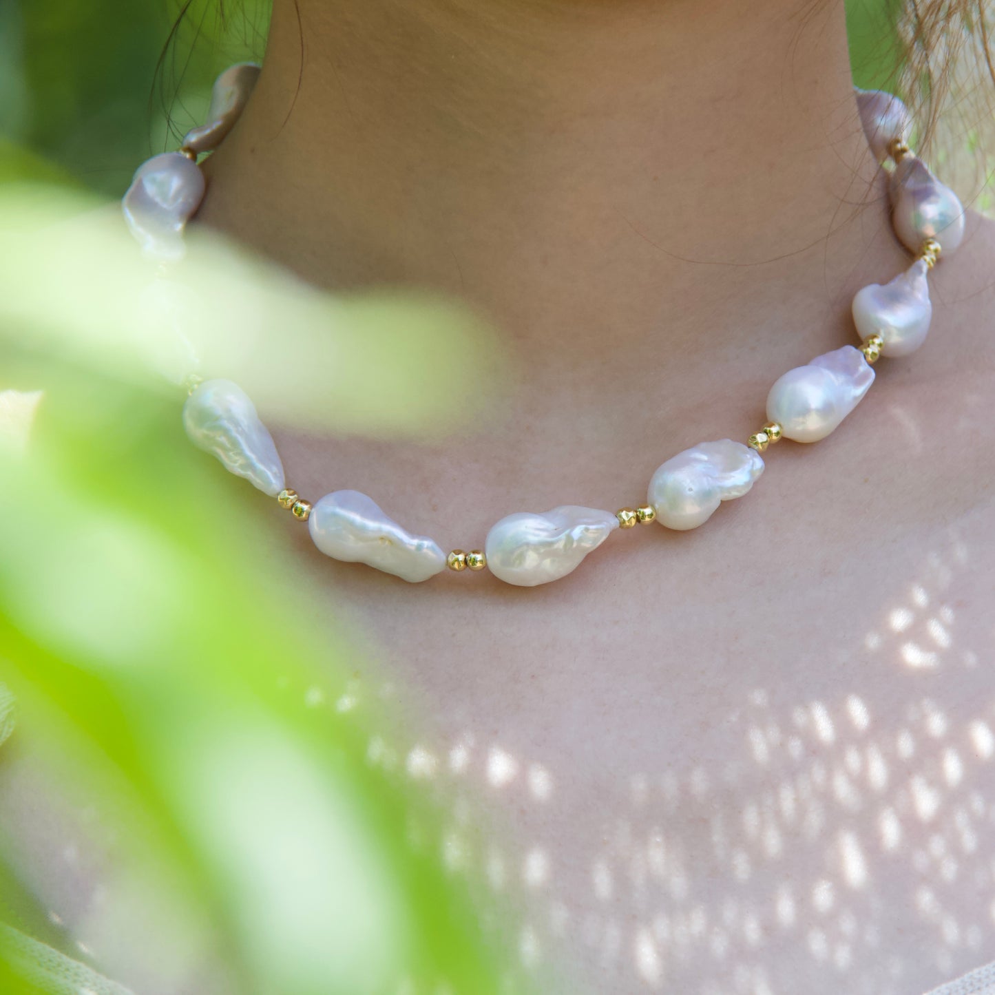 Calypso Necklace - 12mm AAA Baroque Pearls